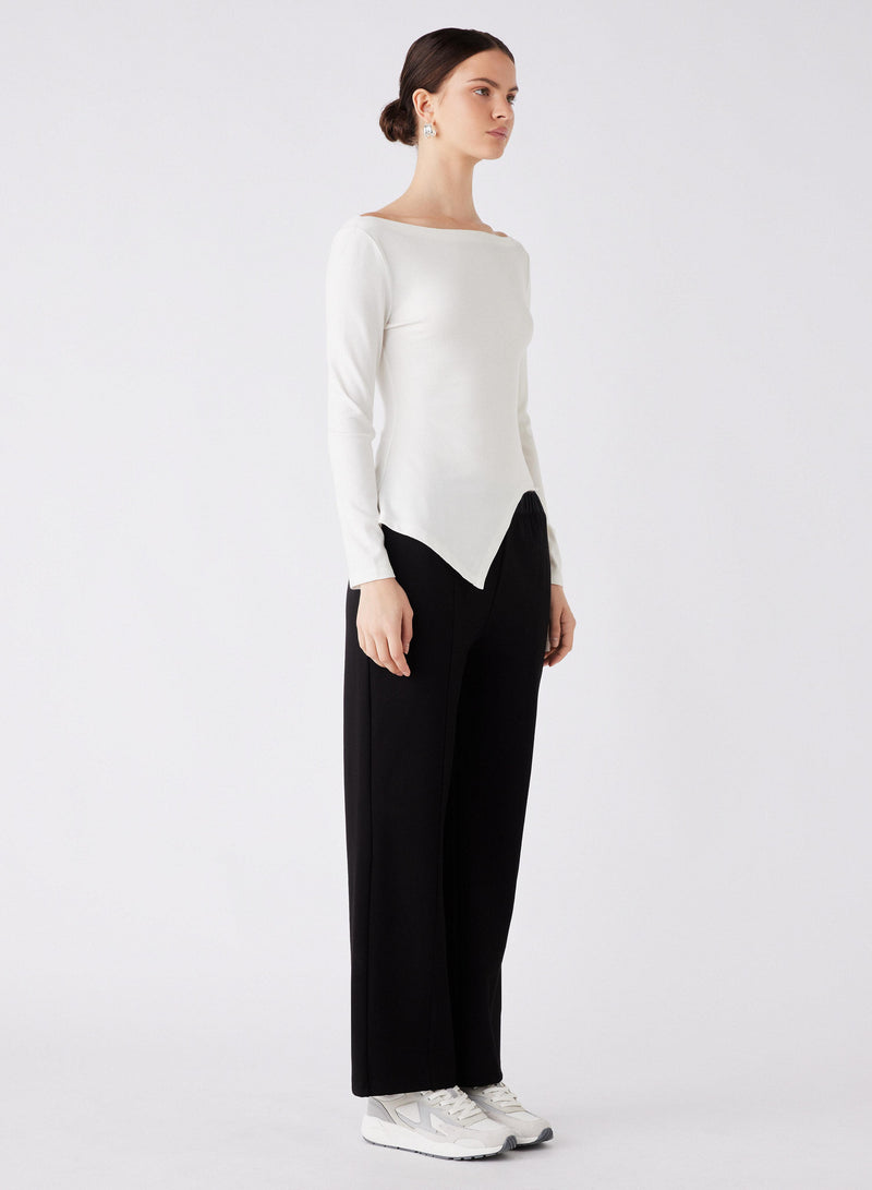 Cancelled Exposition Asymmetric Top - Ivory