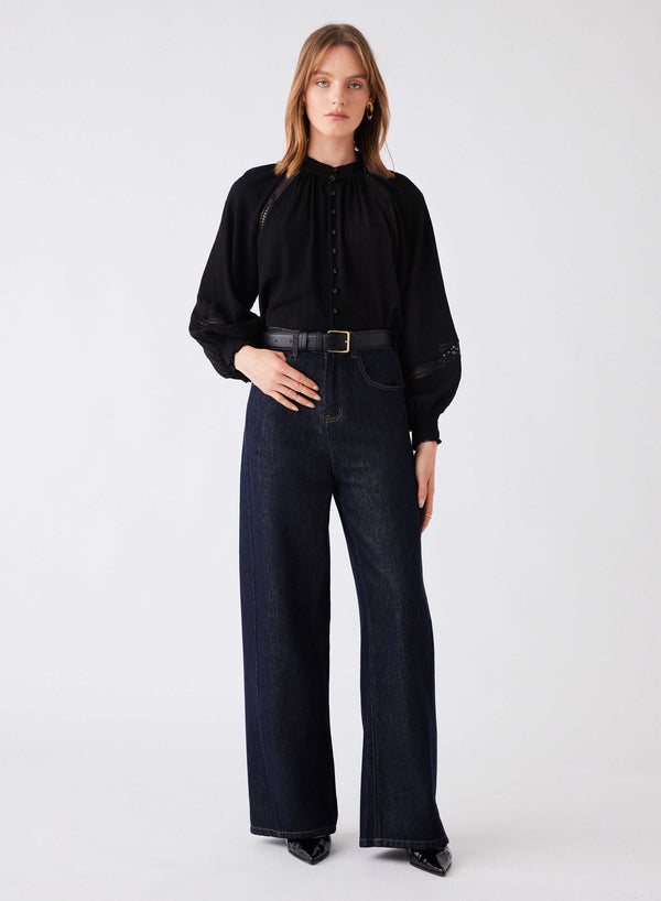 Jupiter Lace Blouse - Black