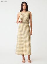 Sahara Maxi Dress - Sage Stripe