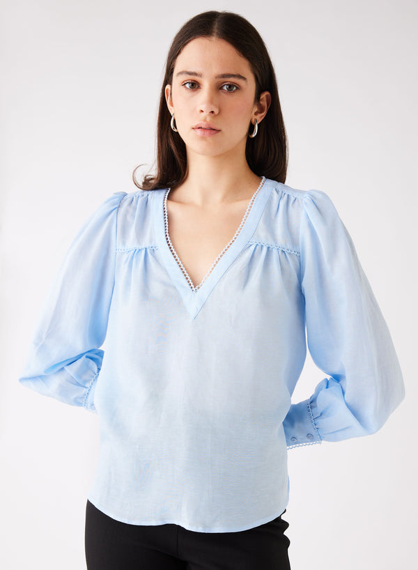 Josephine Blouse-Sky