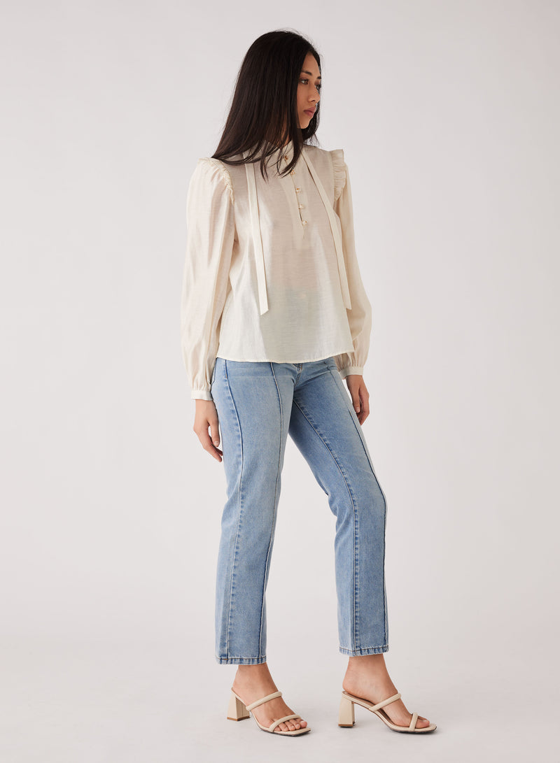 Poet Blouse - Cream