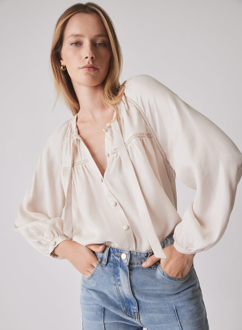 Compass Blouse - Creme