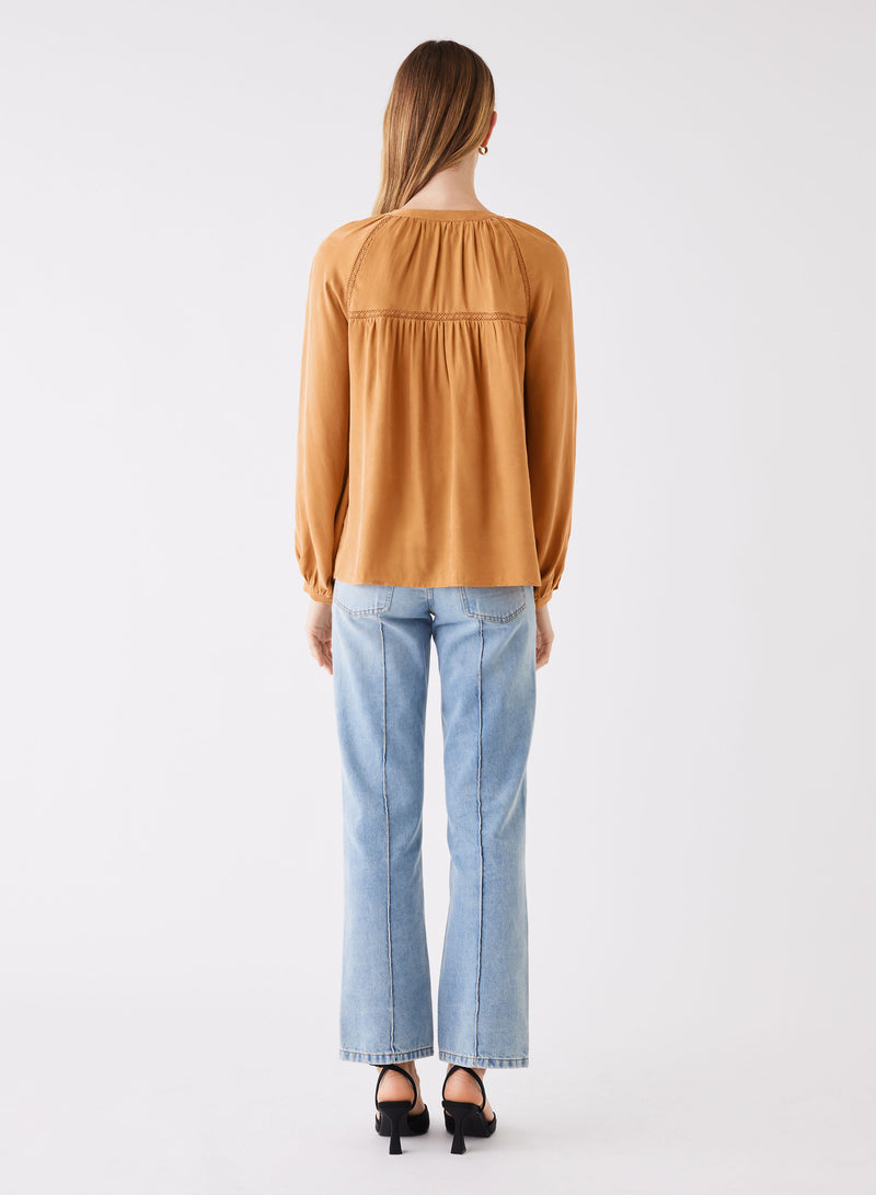 Compass Blouse - Mustard