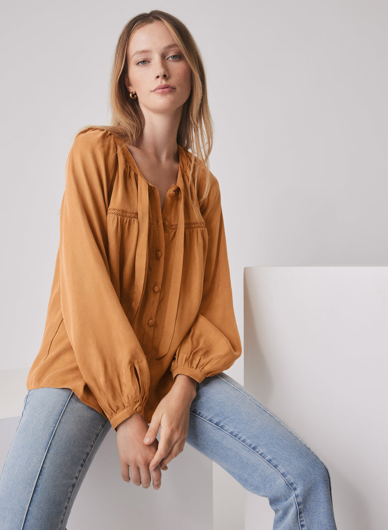 Compass Blouse - Mustard