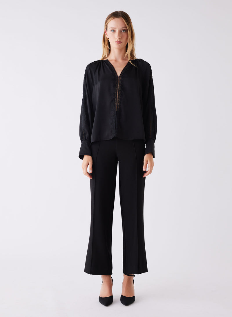 Night Rhythm Blouse - Black