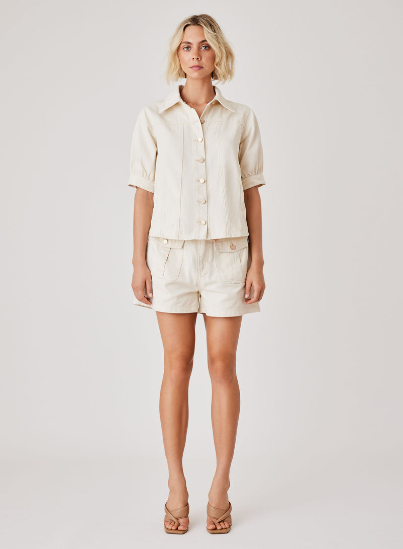 Kokomo Denim Shirt - Ivory