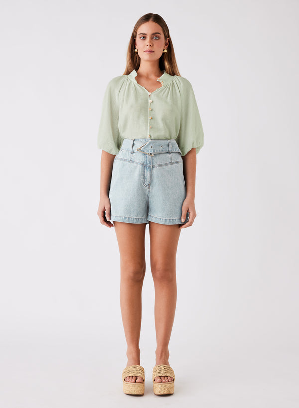 Island Blouse -Sage