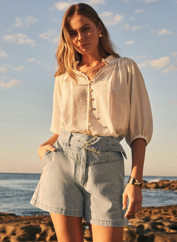 Island Blouse -White