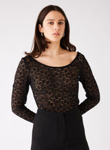 Charmer Top -Black