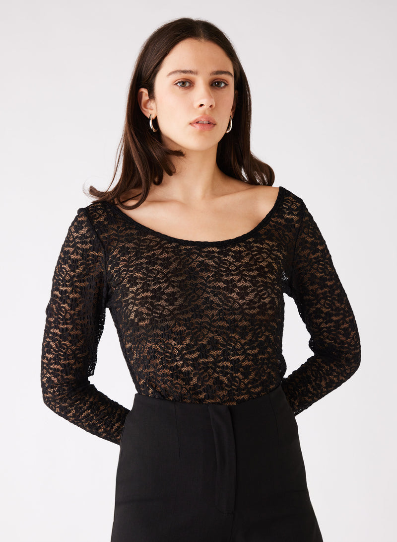 Charmer Top -Black