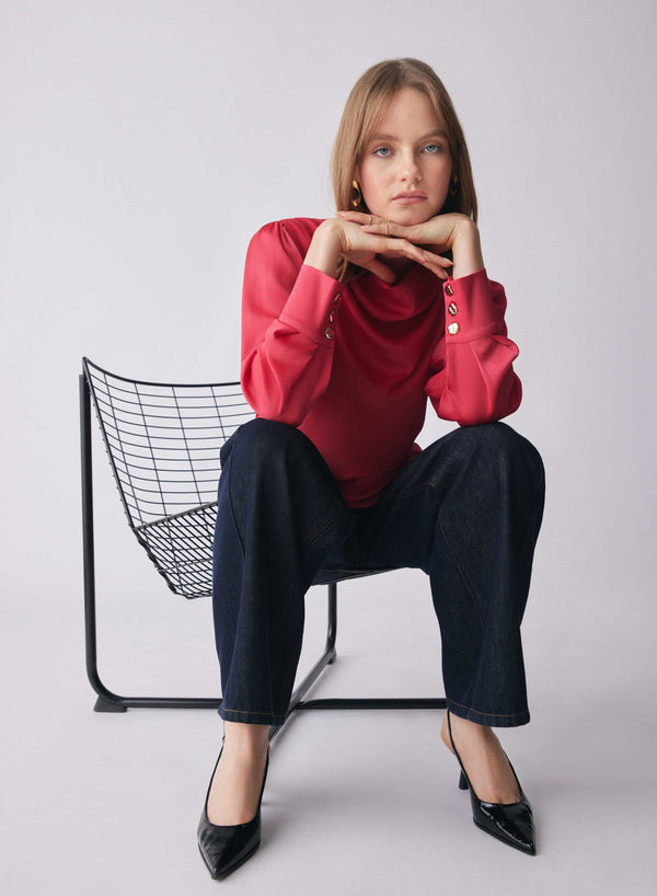 Satellite Blouse - Hot Pink