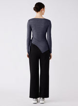 Cancelled Exposition Asymmetric Top - Dark Charcoal