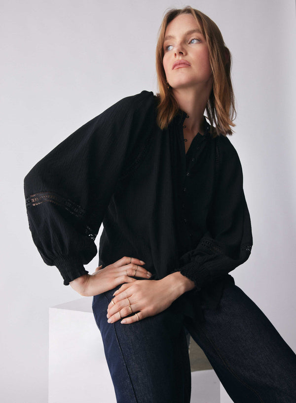 Jupiter Lace Blouse - Black