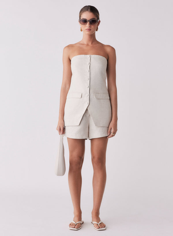 Portsea Bandeau Top - Natural