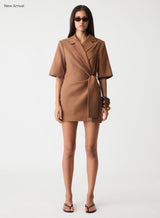 Paragon Blazer Dress - Dune Brown