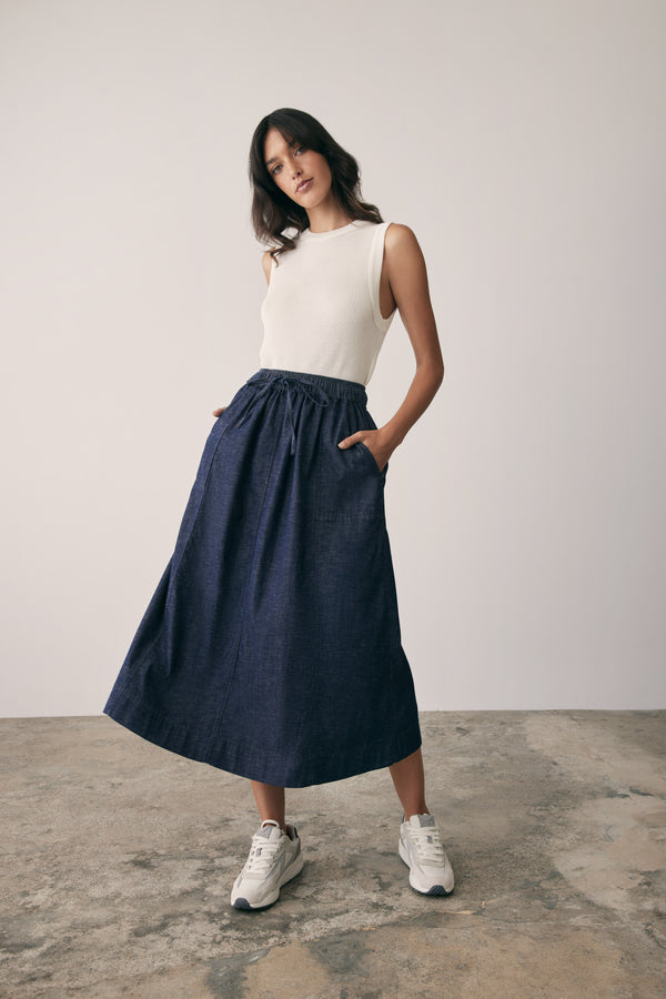 Revival Denim Skirt