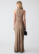 Concourse Maxi Skirt - Truffle