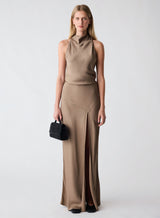 Concourse Maxi Skirt - Truffle
