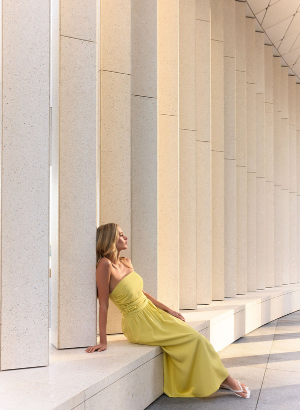 Popsicle Bandeau Dress - Citrus