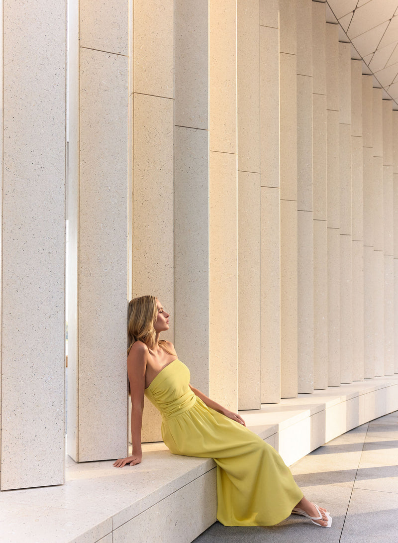 Popsicle Bandeau Dress - Citrus