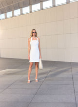 Marseille Halter Dress - White