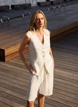 Marseille Vest Top - White