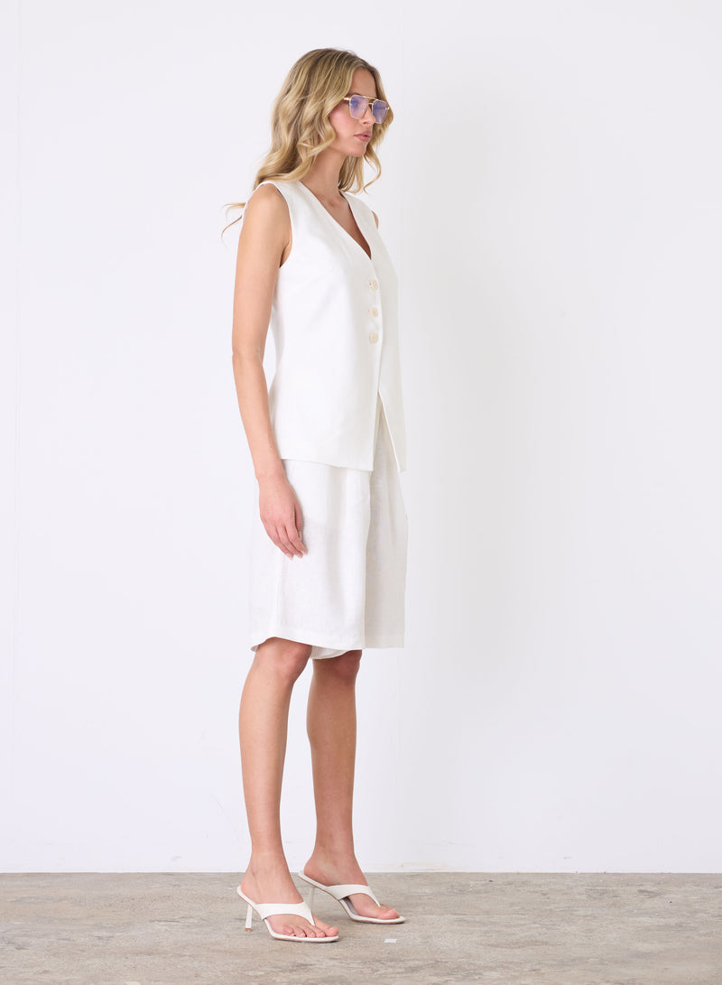 Marseille Vest Top - White