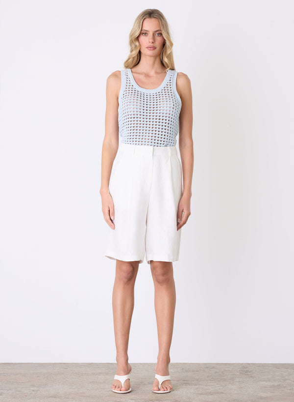 Harbour Knit Tank - Ice Blue
