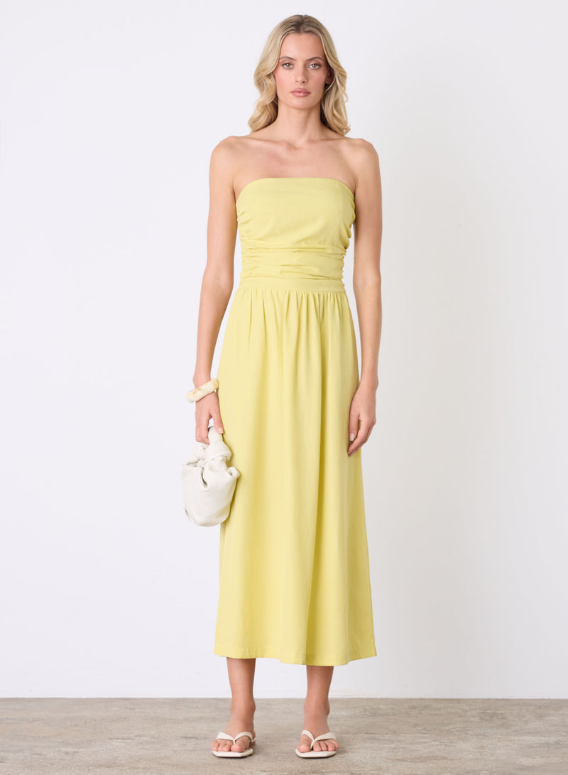 Popsicle Bandeau Dress - Citrus