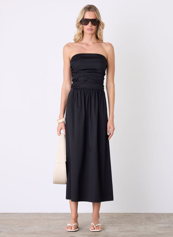 Popsicle Bandeau Dress - Black