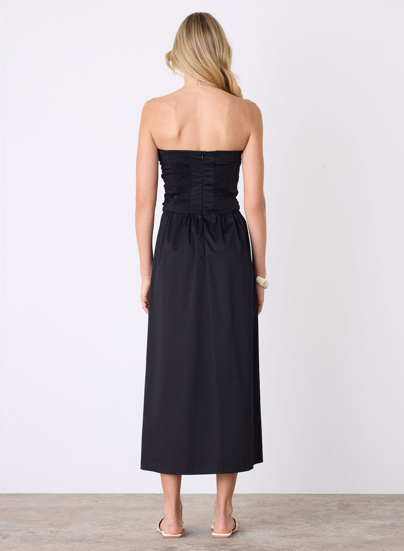 Popsicle Bandeau Dress - Black