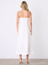 Marseille Bandeau Dress -White
