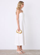 Marseille Bandeau Dress -White