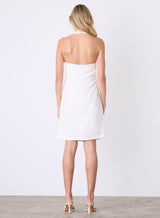 Marseille Halter Dress - White