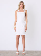 Marseille Halter Dress - White