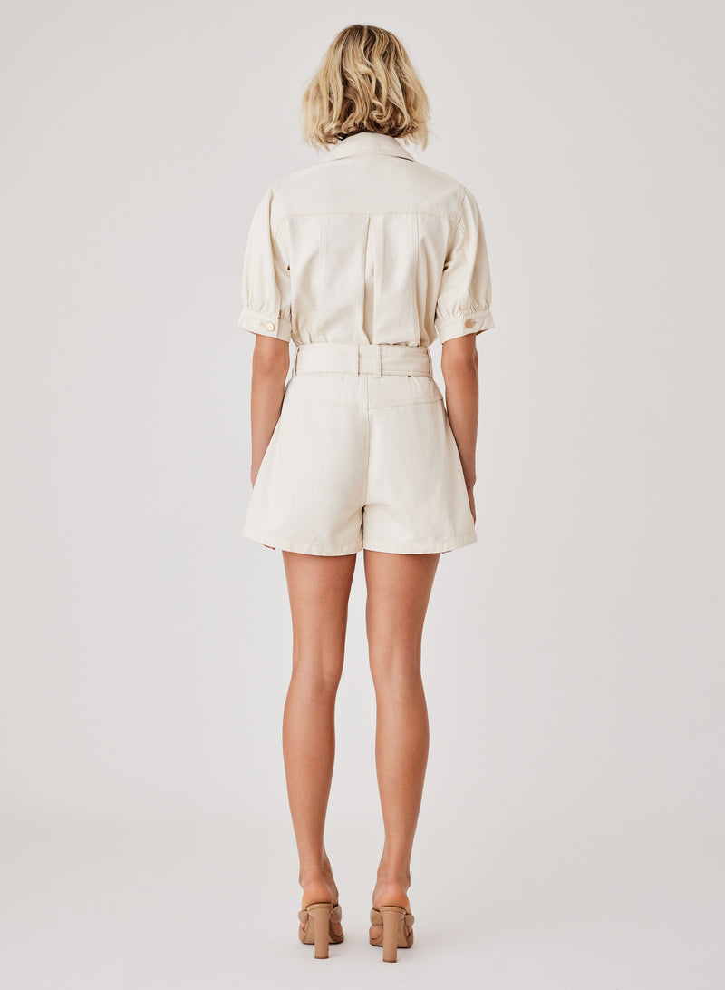 Kokomo Denim Shorts - Ivory