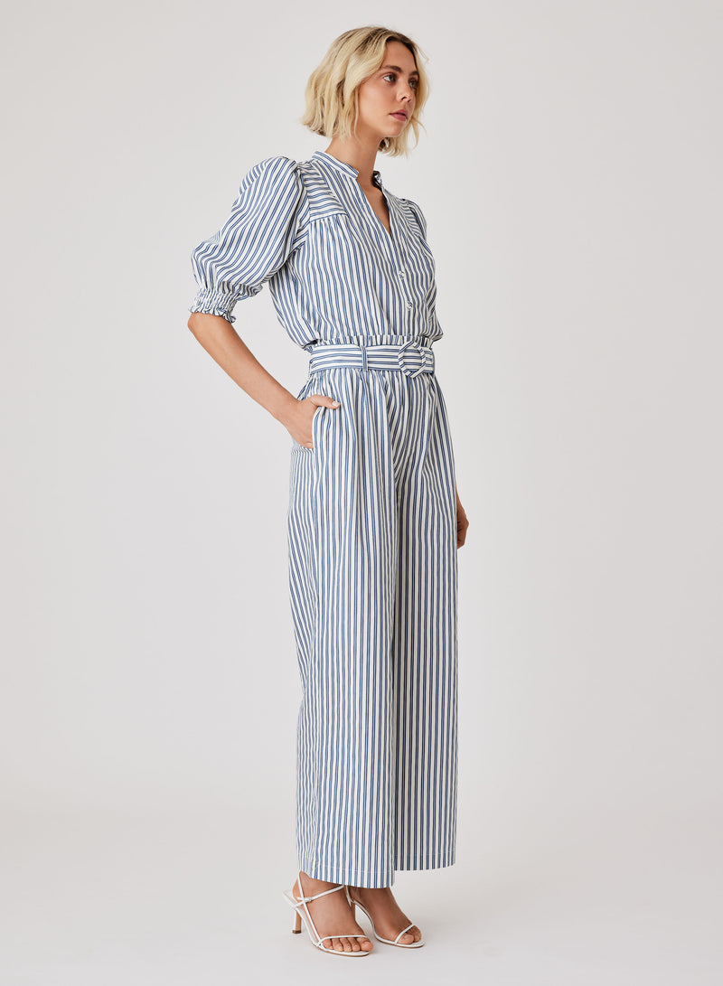 Broadwalk Pants - Blue Stripe