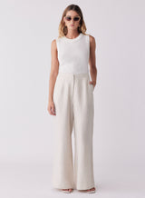 Rebound Knit Tank - Ivory