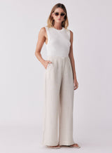 Rebound Knit Tank - Ivory