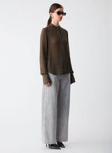 Even Georgette Shirt - Dark Olive