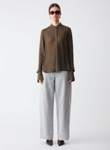 Even Georgette Shirt - Dark Olive