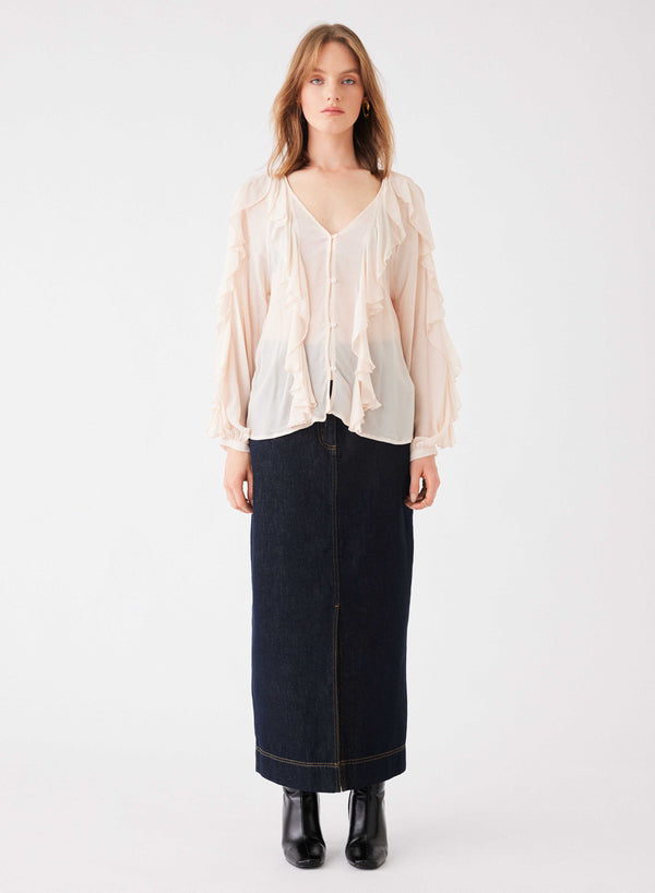 Stellar Ruffled Blouse