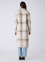 Empire Coat - Natural Check