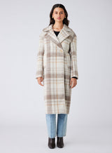 Empire Coat - Natural Check