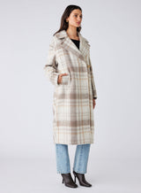 Empire Coat - Natural Check