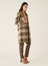 Axel Coat - Teal Check