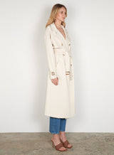 Avenue Trench Coat - Bone