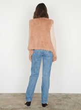 Ora Fur Vest - Cinnamon