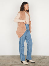 Ora Fur Vest - Cinnamon