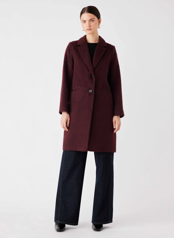 Venice Coat - Wine